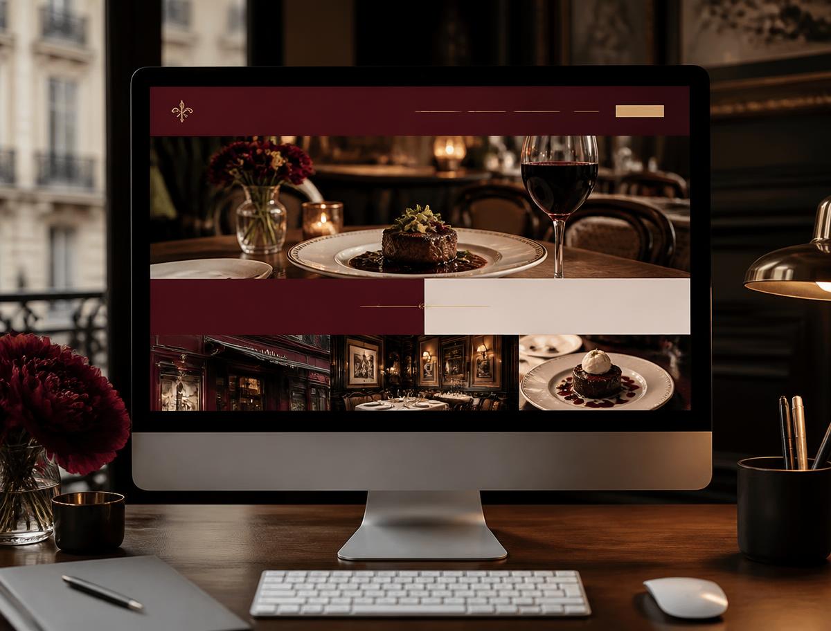 Maison Rouge website mockup