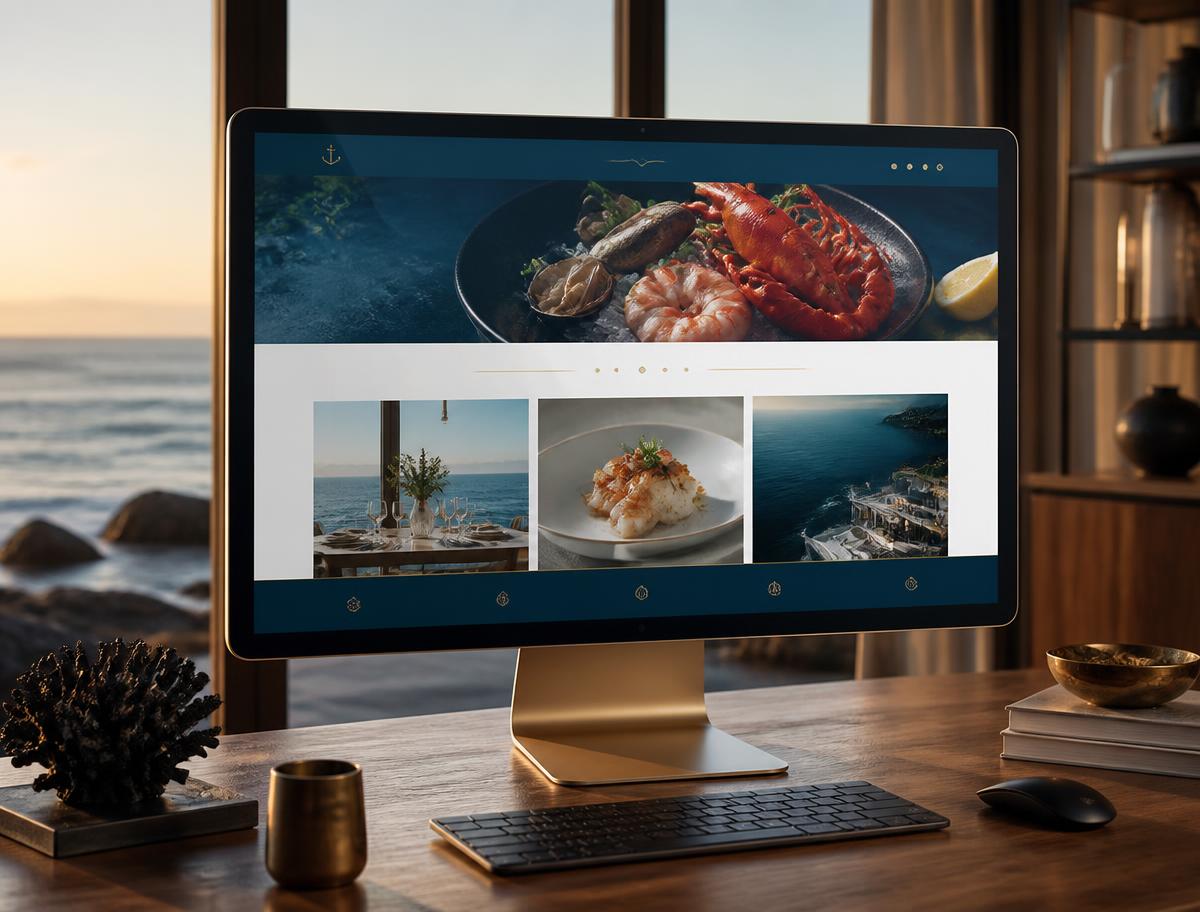 Ocean Table website mockup