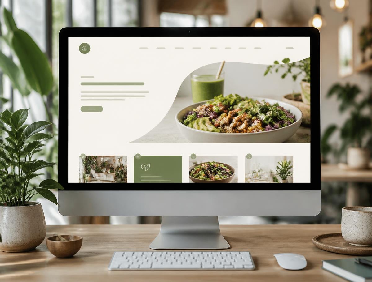 The Green Fork website mockup